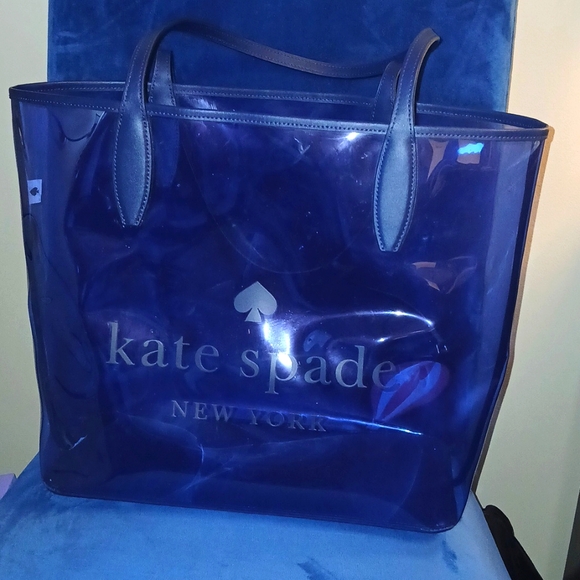 Kate Spade Up, Up & Away Hot Air Balloon Large Tote in Deep Cornflower - Picture 5 of 13